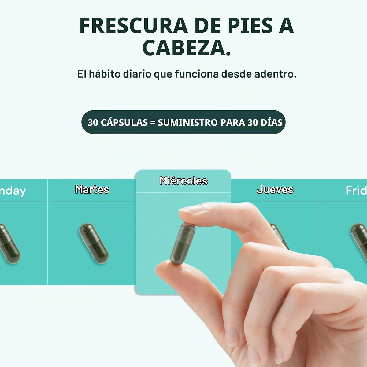 DEOS Suplemento desodorante interno [control natural de olores]